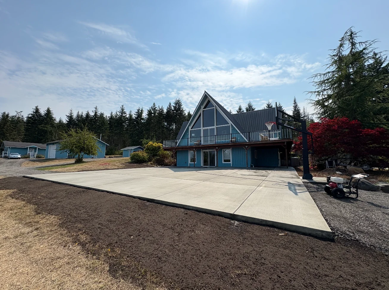 Professional concrete foundation work by Cowan Concrete in Port Angeles - large residential foundation project